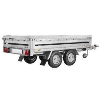 Brenderup 3251 ST - 750 kg. - NYESTE MODEL - Inkl. masser af ekstraudstyr. Ses skråt bagfra